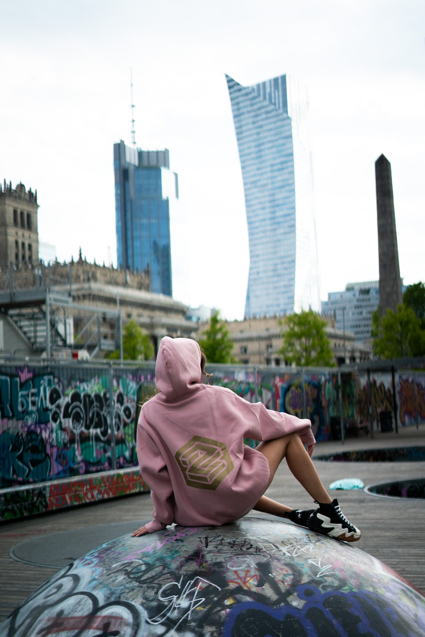 Bluza Chamion Long Light Pink Be Wild OS - Image 5