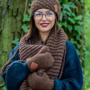 MERINO Scarf "Brown"
